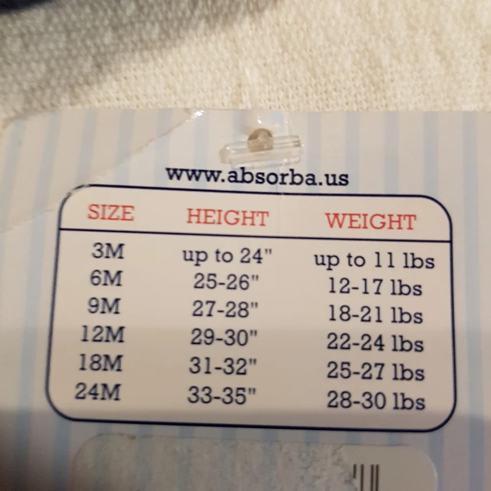 Absorba 9 months bunting knit snowsuit - Picture 3 of 7